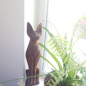 🦋🐰Cute Tall Cat Figurine!! ⚘🌻😊